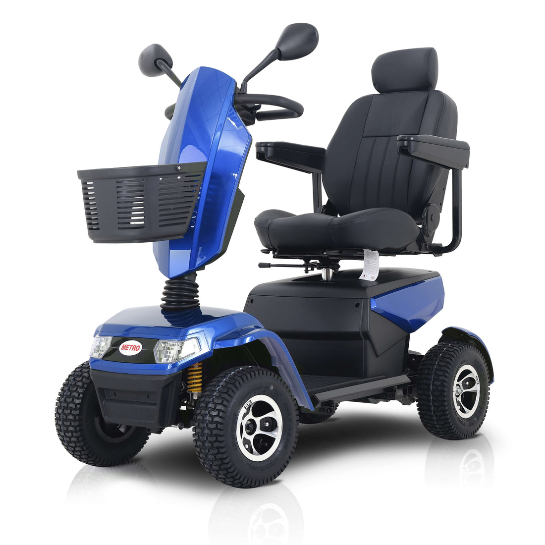 Metro Mobility S800 Heavy Duty Folding All Terrain Power Chair For Seniors - 400Lbs Weight Capacity w/ Full Suspension