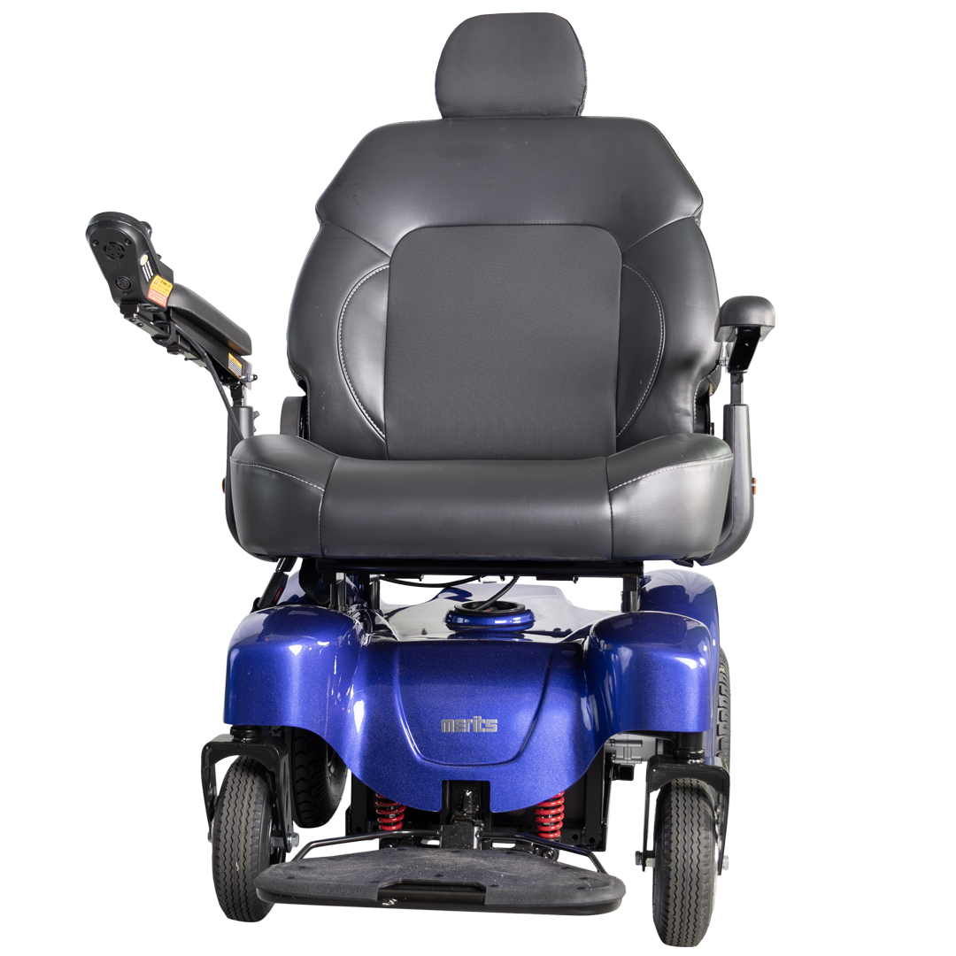 Merits P710 Atlantis Super Heavy-Duty Bariatric Power Chair - Extended Long Range, w/ Anti Flat Tires, 600lbs Weight Capacity
