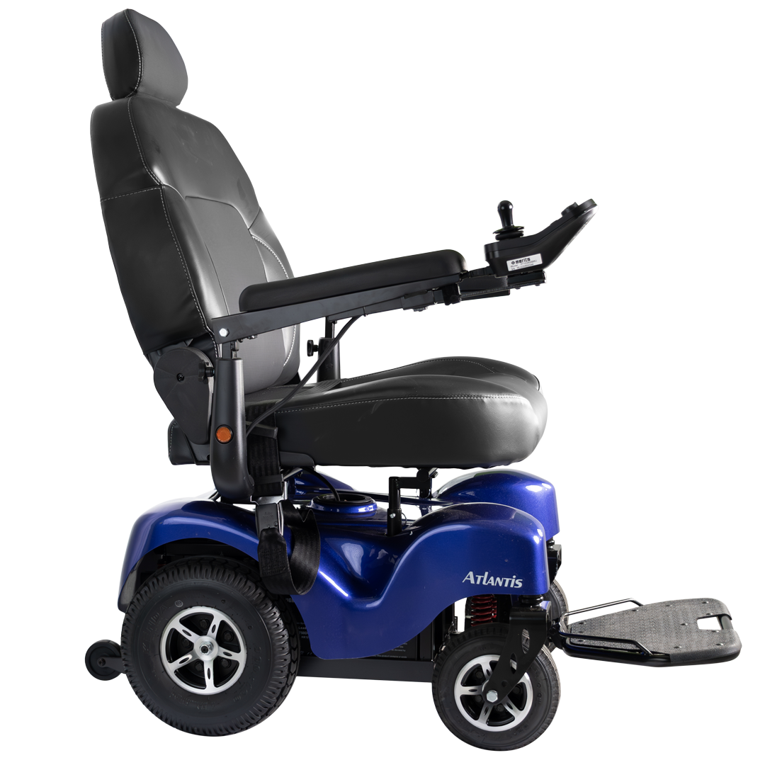 Merits P710 Atlantis Super Heavy-Duty Bariatric Power Chair - Extended Long Range, w/ Anti Flat Tires, 600lbs Weight Capacity