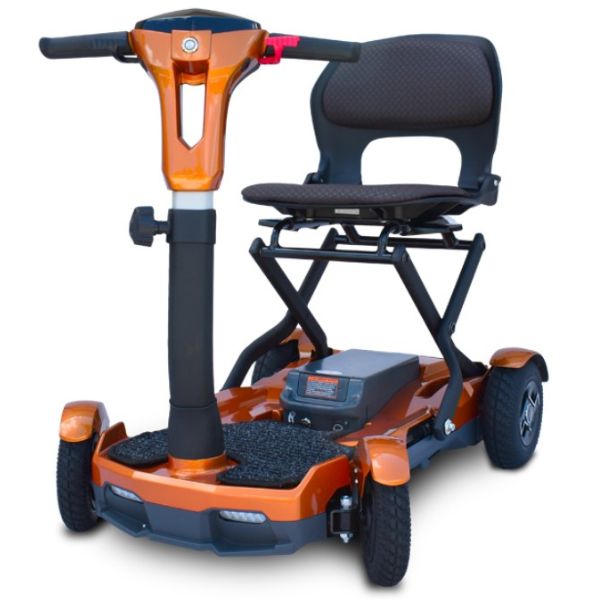 EV Rider TeQno Automatic Folding Mobility Scooter - Electromagnetic Safety Brakes 250lbs Weight Capacity