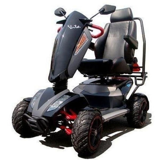 EV Rider Vita Monster 4 Power Chair Heartway - S12X Fast and Extra Long Distance - All Terrain Tires, 350lbs Weight Capacity