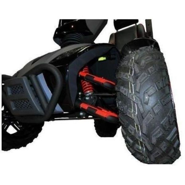 EV Rider Vita Monster 4 Power Chair Heartway - S12X Fast and Extra Long Distance - All Terrain Tires, 350lbs Weight Capacity