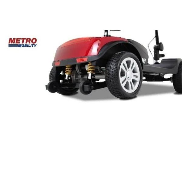 Metro Mobility M1 Portable 4-Wheel Foldable Mobility Scooter - Long Distance, 300lbs Weight Capacity w/ Flat Free Tires