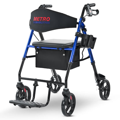 Metro Mobility M913P 2-in-1 Rollator and Transport Wheelchair