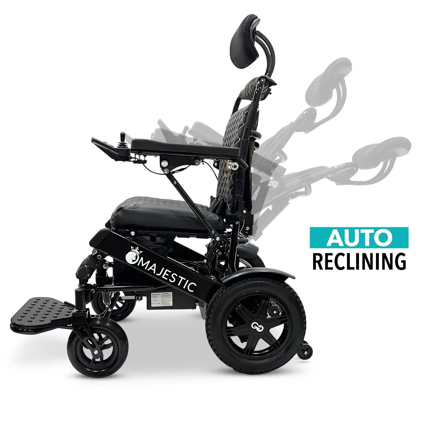 ComfyGo Majestic IQ-9000 Electric Wheelchair, Auto Recline Remote Controlled