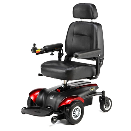 Merits P322 Vision CF Power Chair - Breaks Down For Travel/Portable, w/ Anti Flat Tires, 300 Lbs Weight Capacity