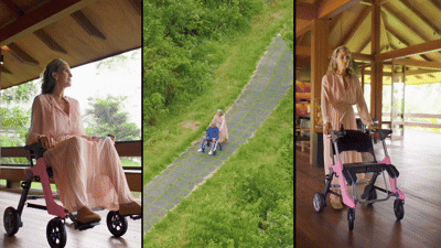 Roamate 3-in-1 Smart Mobility Device – Lightweight Foldable Electric Wheelchair
