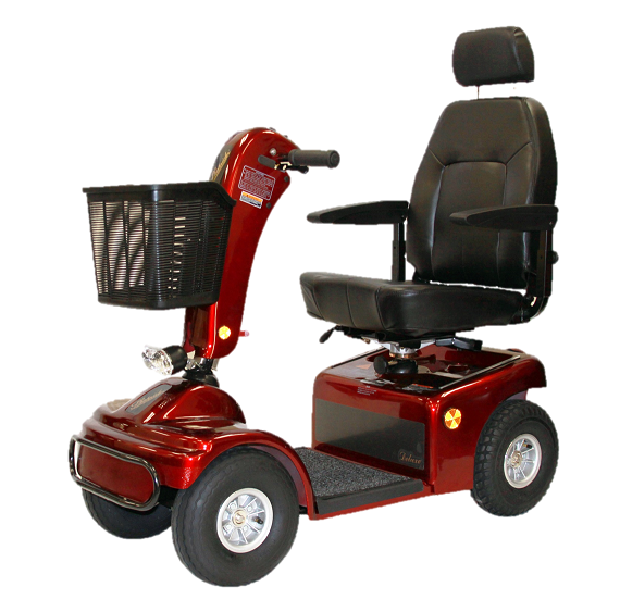 Shoprider Sprinter XL4 4-Wheel Heavy Duty Power Chair - Extra Long Distance All Terrain Power Chair w/ Swivel Seat, 350lbs Weight Capacity