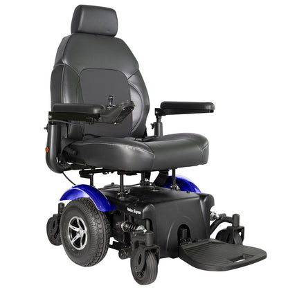 Merits P327 Vision Super Mid Wheel Drive Bariatric Power Chair - Long Distance 6 Wheel, W/ Anti Flat Tires, 450 Lbs Weight Capacity