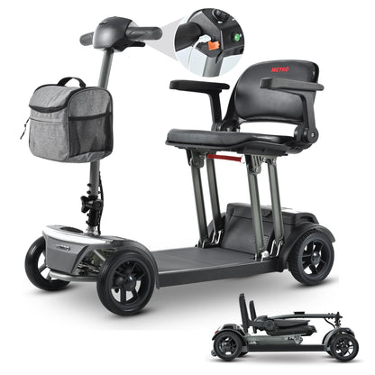 Metro Mobility Air Traveler 4-Wheel Lightweight Folding Mobility Scooter