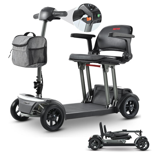 Metro Mobility Air Traveler 4-Wheel Lightweight Folding Mobility Scooter