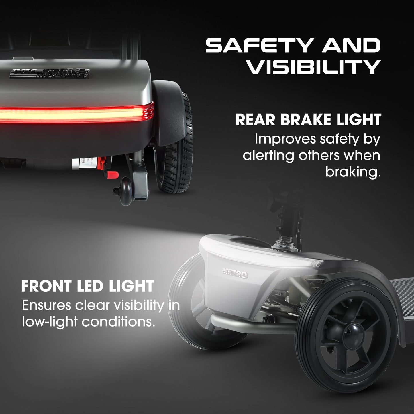 Metro Mobility Air Traveler 4-Wheel Lightweight Folding Mobility Scooter