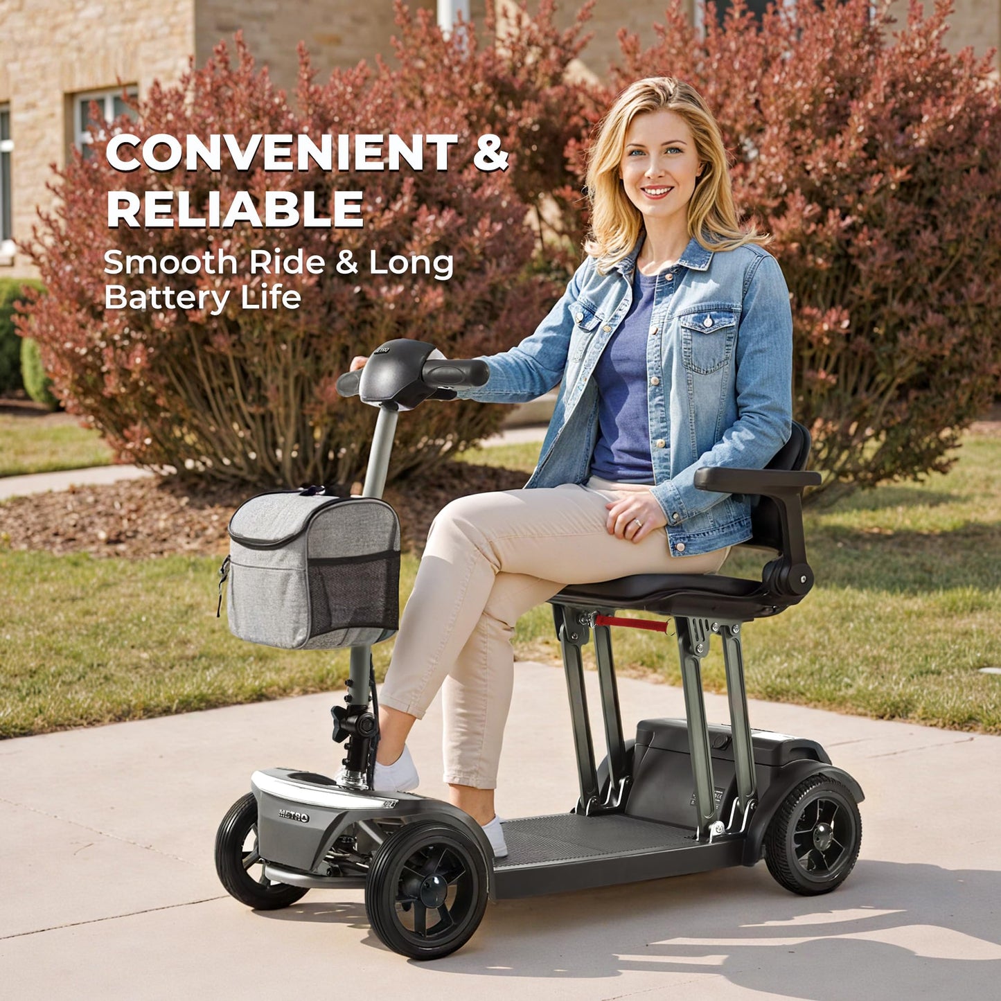 Metro Mobility Air Traveler 4-Wheel Lightweight Folding Mobility Scooter