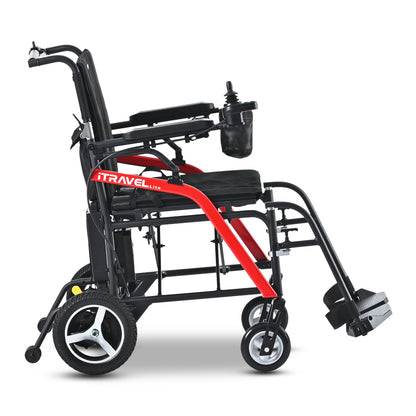 Metro Mobility iTravel Lite Folding Electric Wheelchair – Only 33lbs, TSA Approved with ElectroMagnetic Brakes