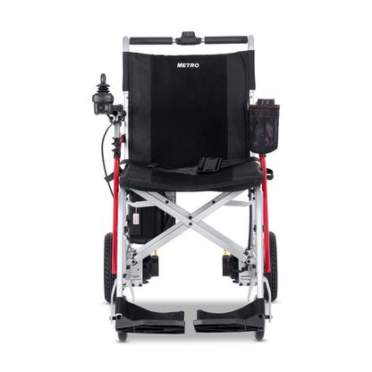 Metro Mobility iTravel Lite Folding Electric Wheelchair – Only 33lbs, TSA Approved with ElectroMagnetic Brakes