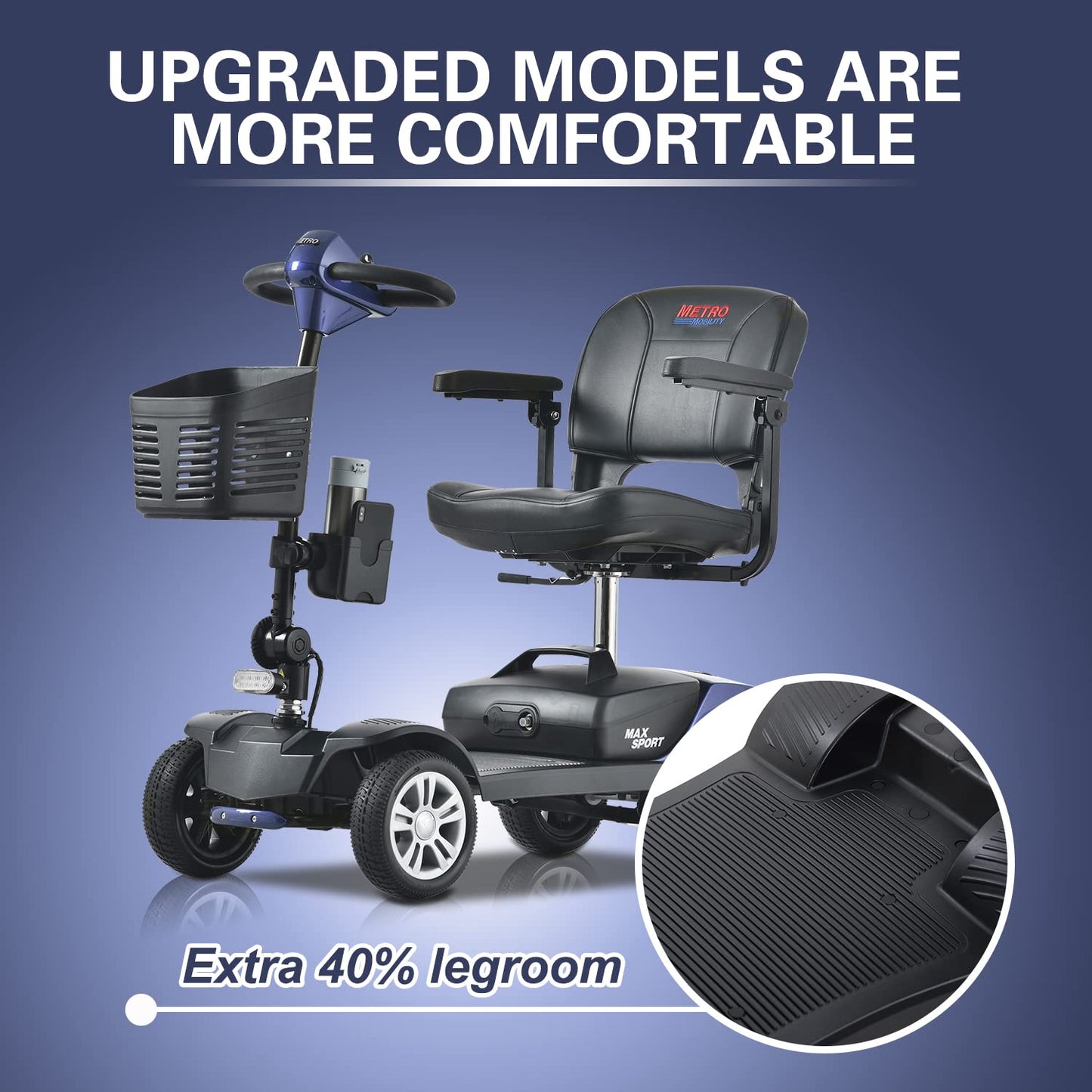 Metro Mobility Max Sport 4-Wheel Mobility Scooter