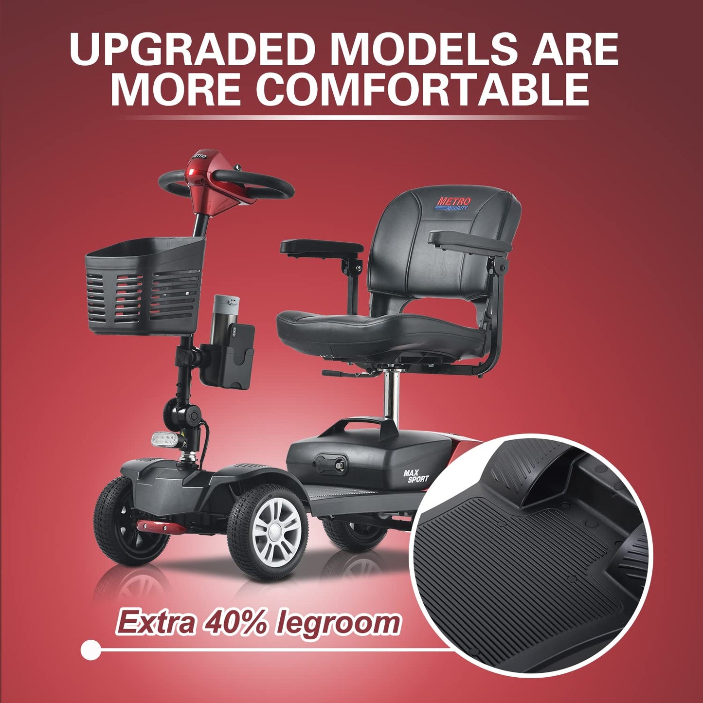 Metro Mobility Max Sport 4-Wheel Mobility Scooter