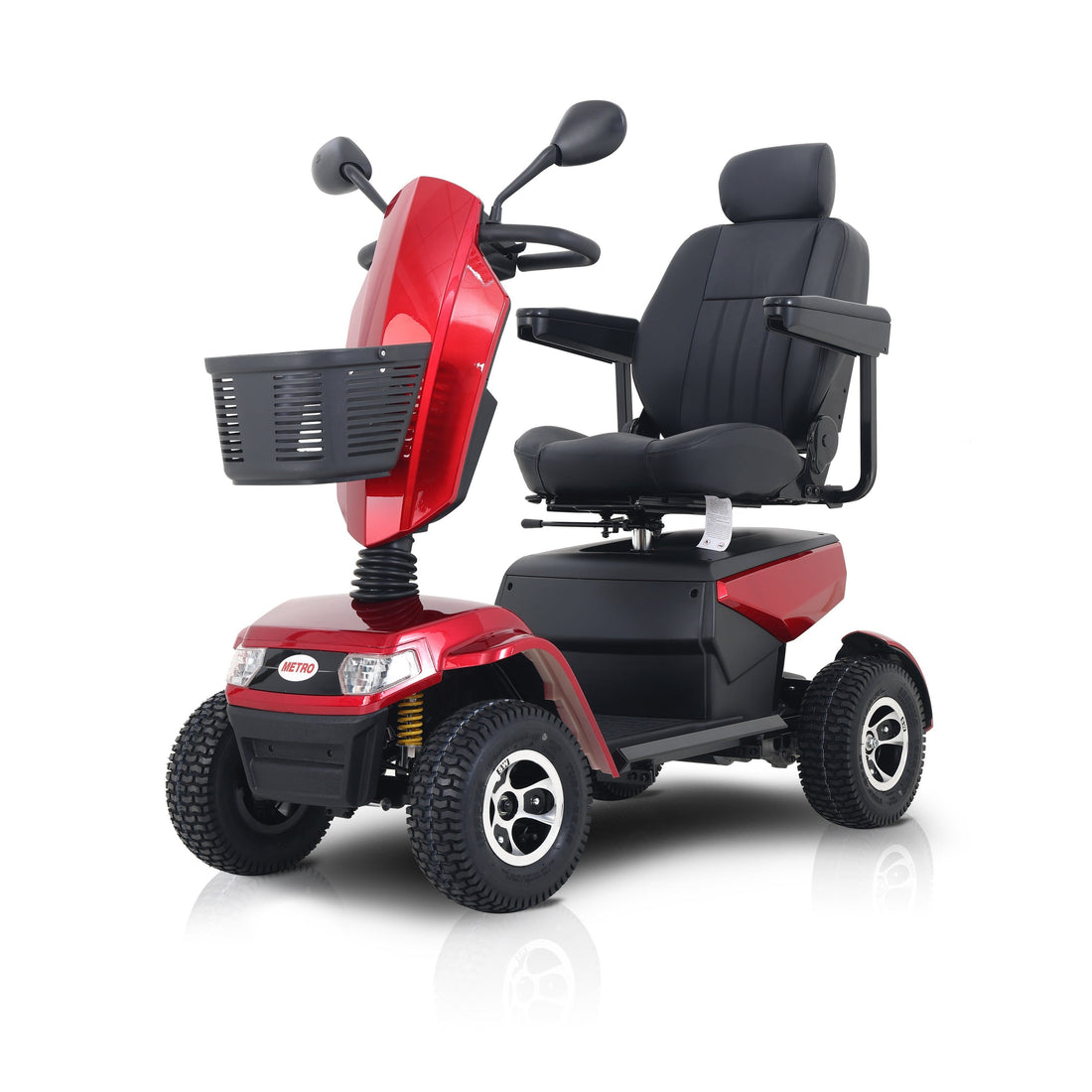 Metro Mobility S800 Heavy Duty Folding All Terrain Power Chair For Seniors - 400Lbs Weight Capacity w/ Full Suspension